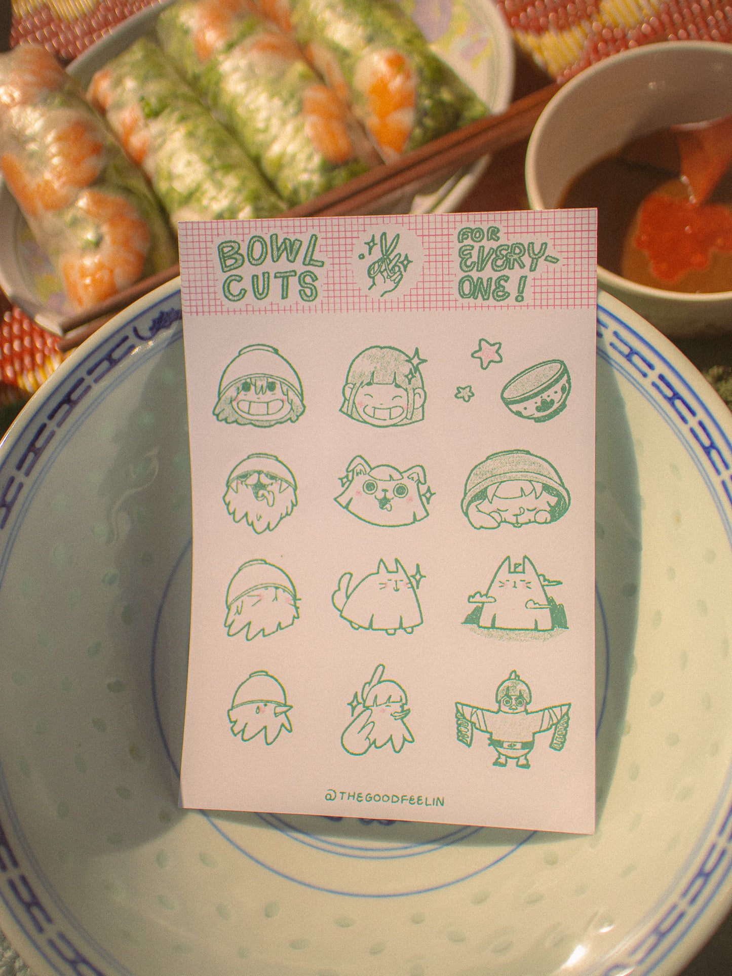Bowl Cuts For Everyone Sticker Sheet