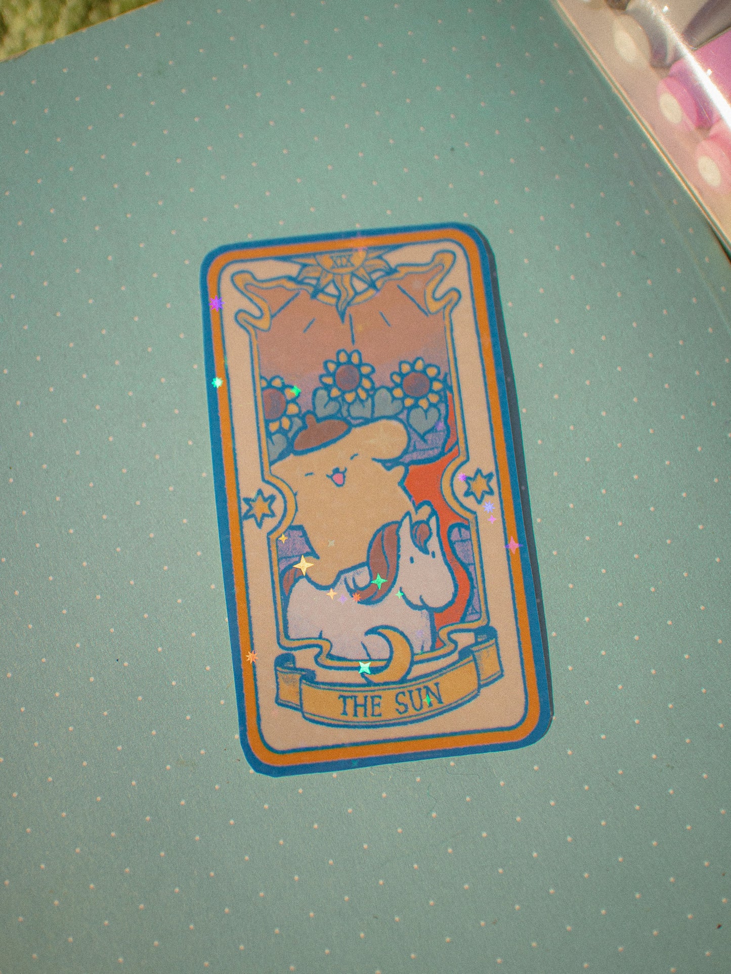 Pompompurin "The Sun" Die-Cut Sticker