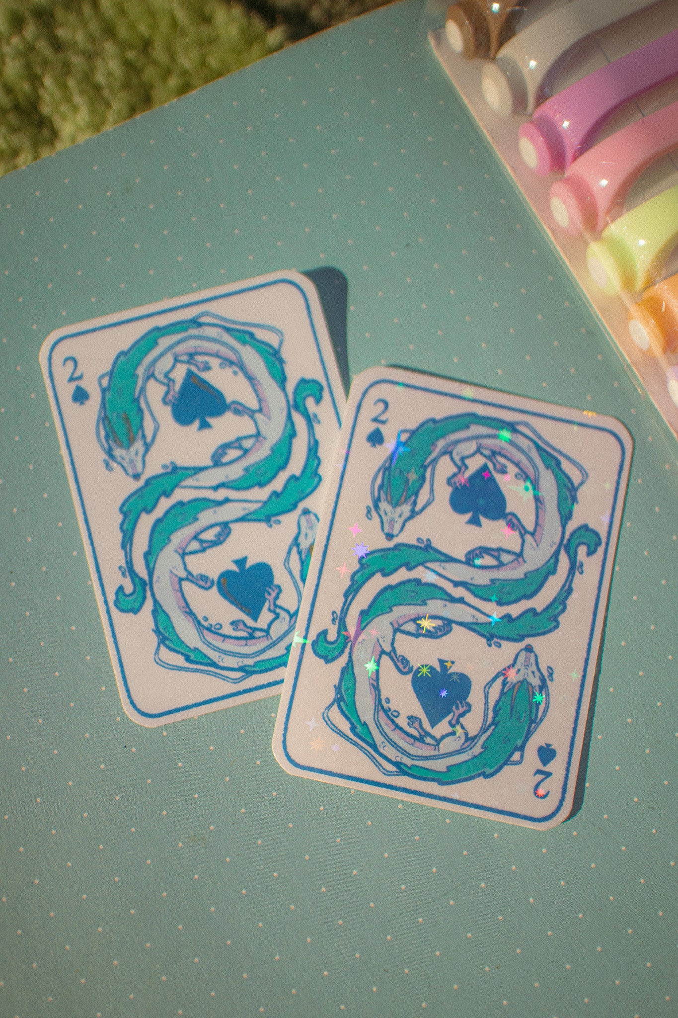 Haku 2 of Spades Die-Cut Sticker