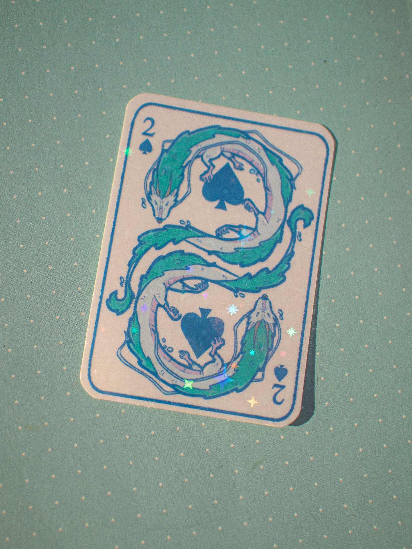 Haku 2 of Spades Die-Cut Sticker