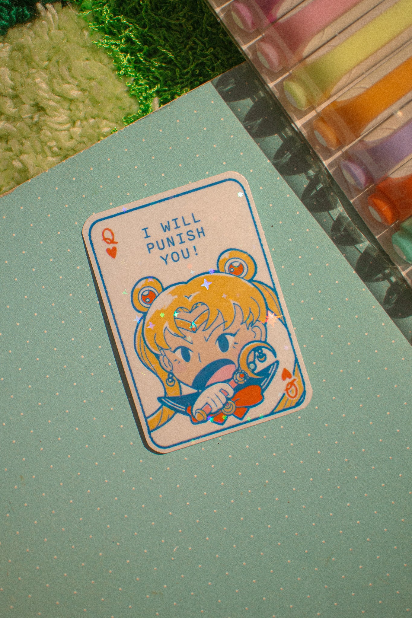 Sailor Moon Queen of Hearts Die-Cut Sticker