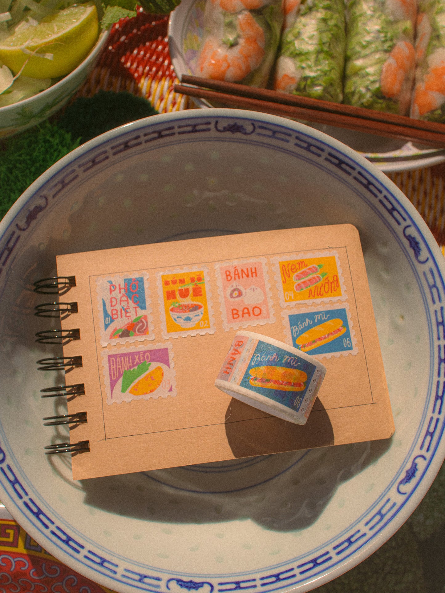 Vietnamese Food Stamps Washi Tape